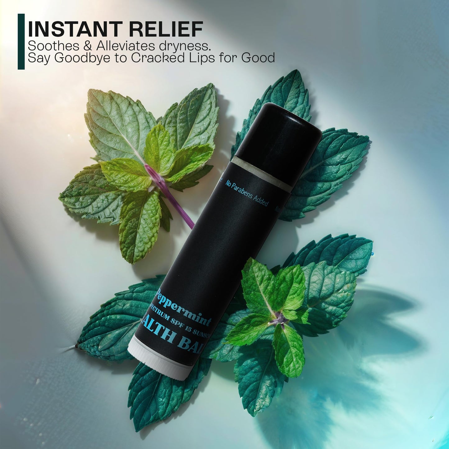 Stealth Balms Men's Organic Mint Lip Balm - SPF 15 Sun Protection - Moisturizing Lip Balm - 3 Pack: Spearmint, Peppermint, Eucalyptus Mint - Gift for Men