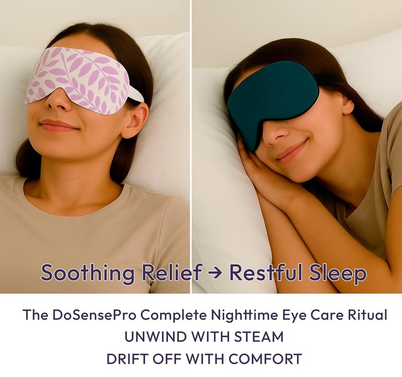 Steam Eye Mask - Lavender Self-Heating Compress for Dry Eyes & Puffiness Relief | 16 Pack