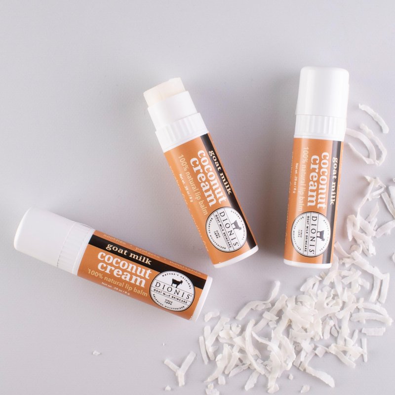 Dionis Goat Milk Lip Balm Coconut & Cream 0.28oz (Pack of 6)