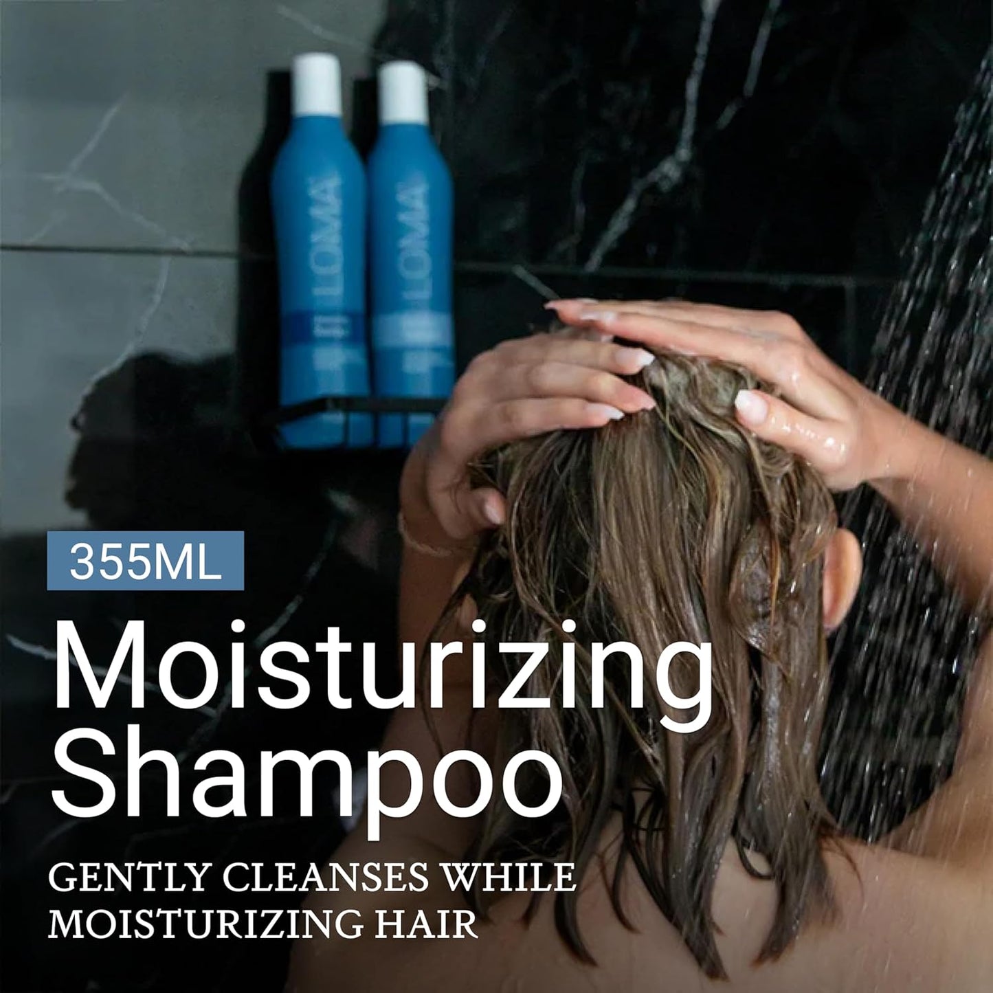 Loma Moisturizing Shampoo - Hydrating Formula for Soft, Healthy Hair | 12 oz