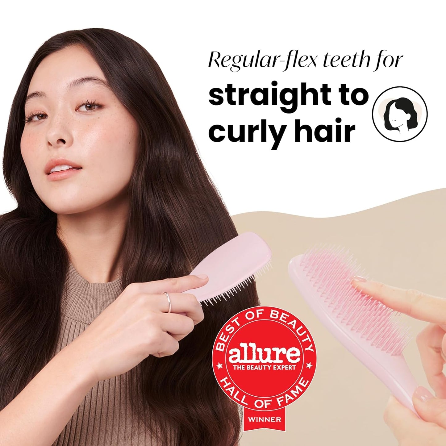 Tangle Teezer Hair Detangler Spray & Ultimate Detangler Brush Duo - Sulfate-Free Spray & Millennial Pink for All Hair Types