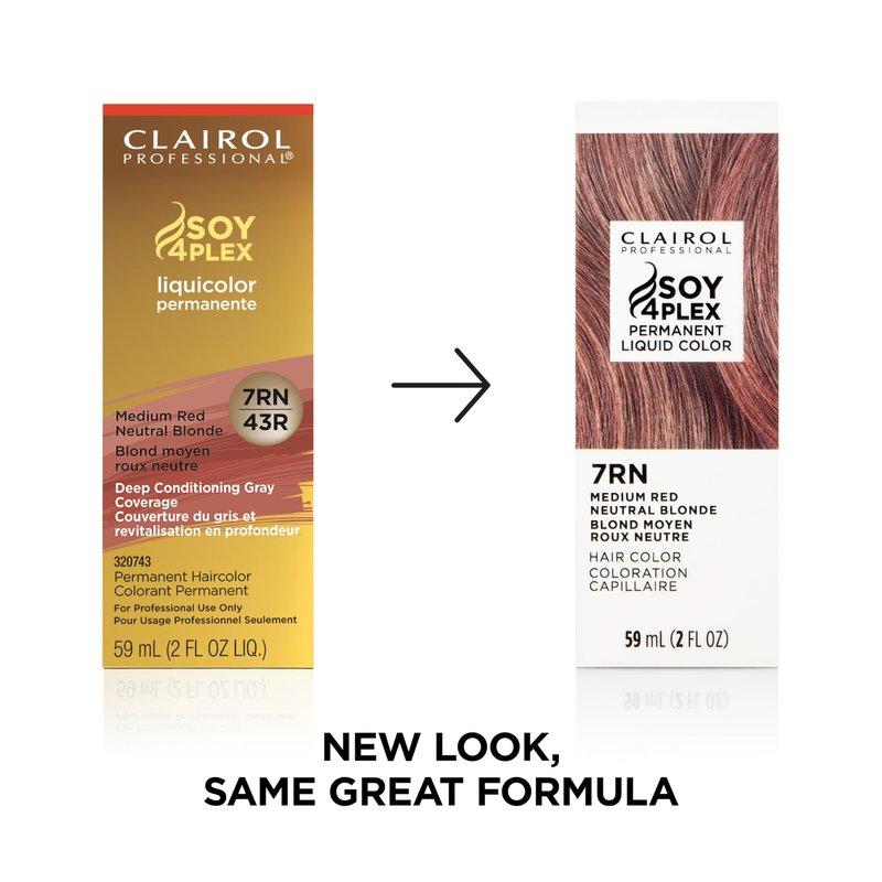 Clairol Professional Permanent Liquicolor, 7rn Med Red Neutral Blonde, 2 Fl Oz - Packaging May Vary