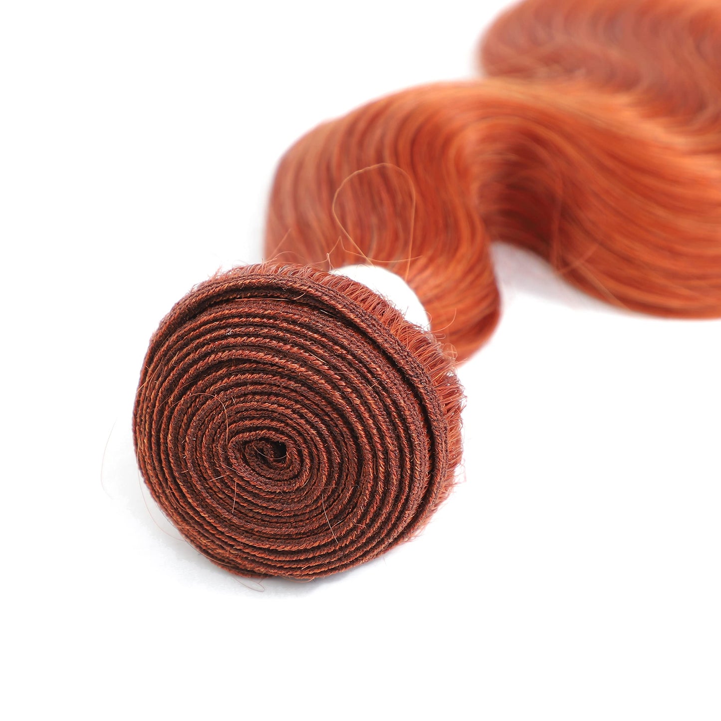 REMY Hair Brazilian 100% Human Hair Bundles Burnt Orange Hair Extension Straight Hair Bundles for Black Women (14 Inch, color #350)