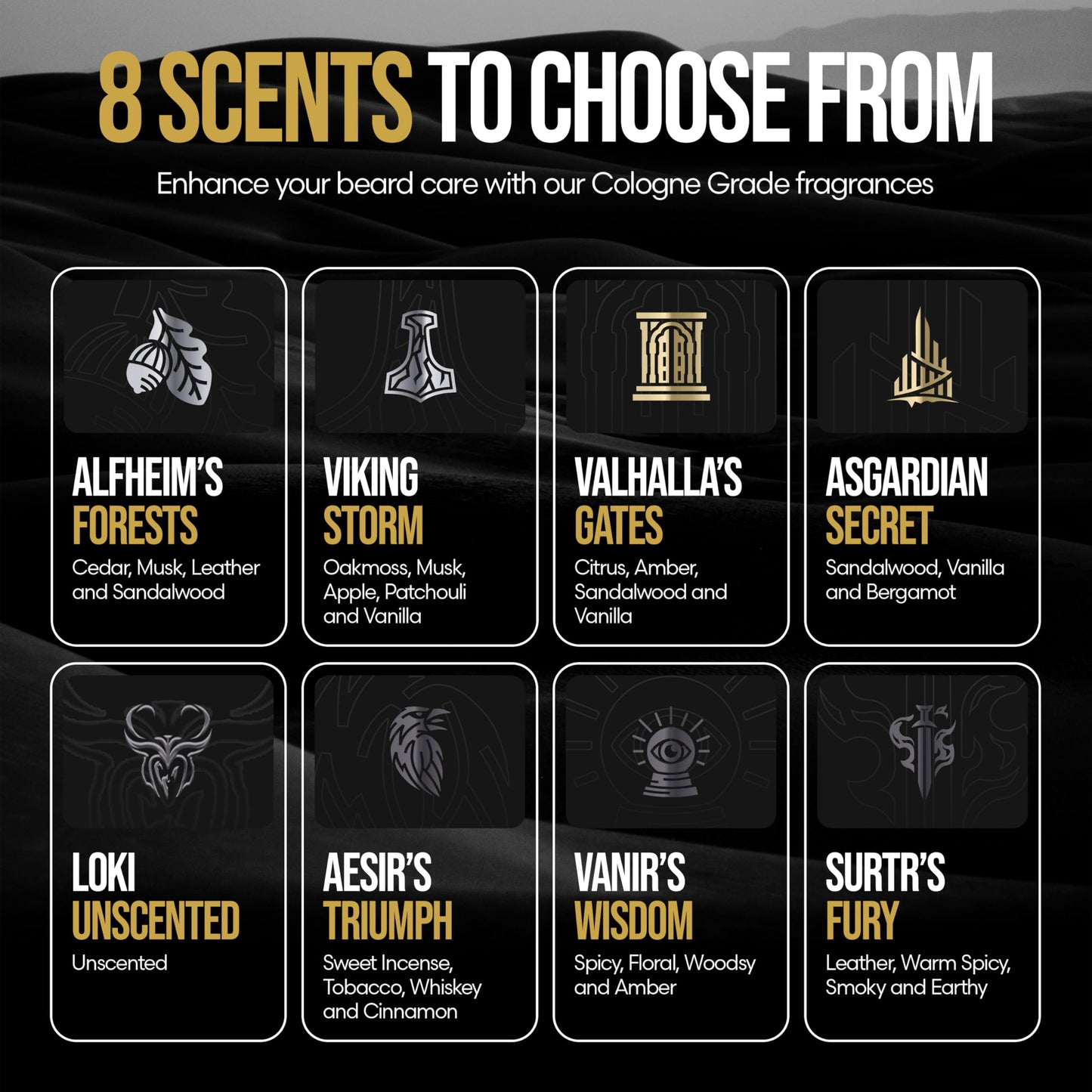The Beard Struggle - Radiance Beard Wash & Conditioner Bundle - Silver Collection - Pack of 2, Viking Storm - Nourish, Cleanse, Softens, & Strengthens Beard - Beard Wash and Conditioner for Men