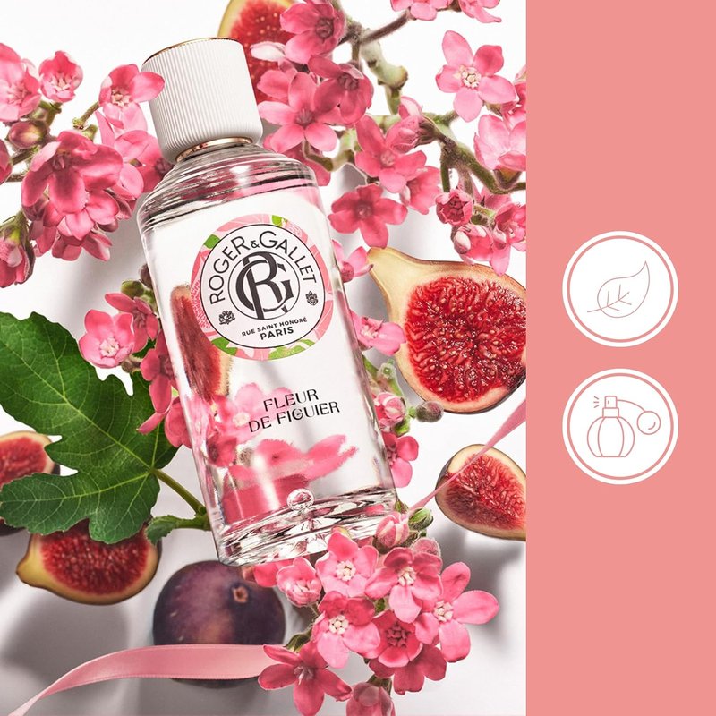 Roger & Gallet Wellbeing Fragrant Water Spray - Refreshing Eau Fraîche Body Mist with Natural Ingredients | Fleur De Figuier - 1 oz