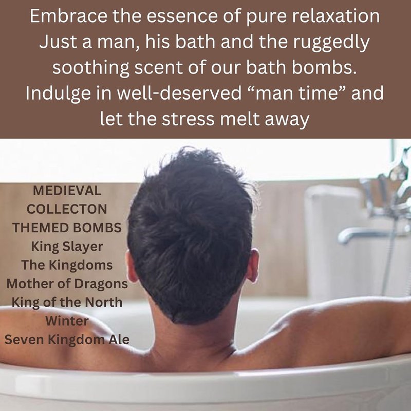 Mr. Bomb Mustache Dude Bath Bombs - Relaxing Masculine Scents for Men | 6-Pack Gift Set