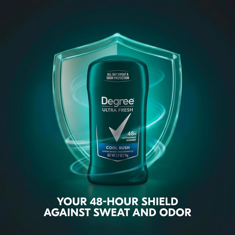 Degree Men Ultra Fresh Antiperspirant Deodorant Stick for Men 4 Pack Cool Rush 2.7 oz