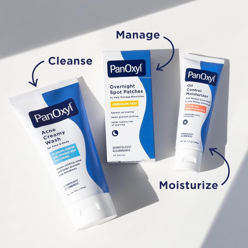 PanOxyl Antimicrobial Acne Wash - 4% Benzoyl Peroxide, 6 Oz | Deep Cleansing Formula