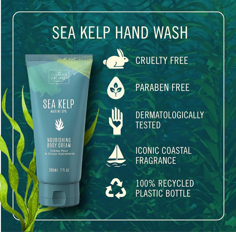 Sea Kelp Marine Body Wash - Nourishing Formula for Soft Skin | 300ml Pump