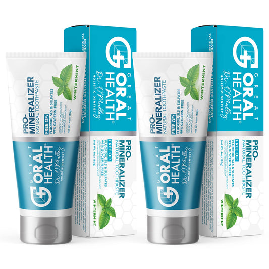 Nano hydroxyapatite Fluoride-Free, Pro Mineralizer Toothpaste: Dentist Formulated Remineralizing Anti Cavity Xylitol Toothpaste, Enamel Support Sensitive Teeth – Wintermint