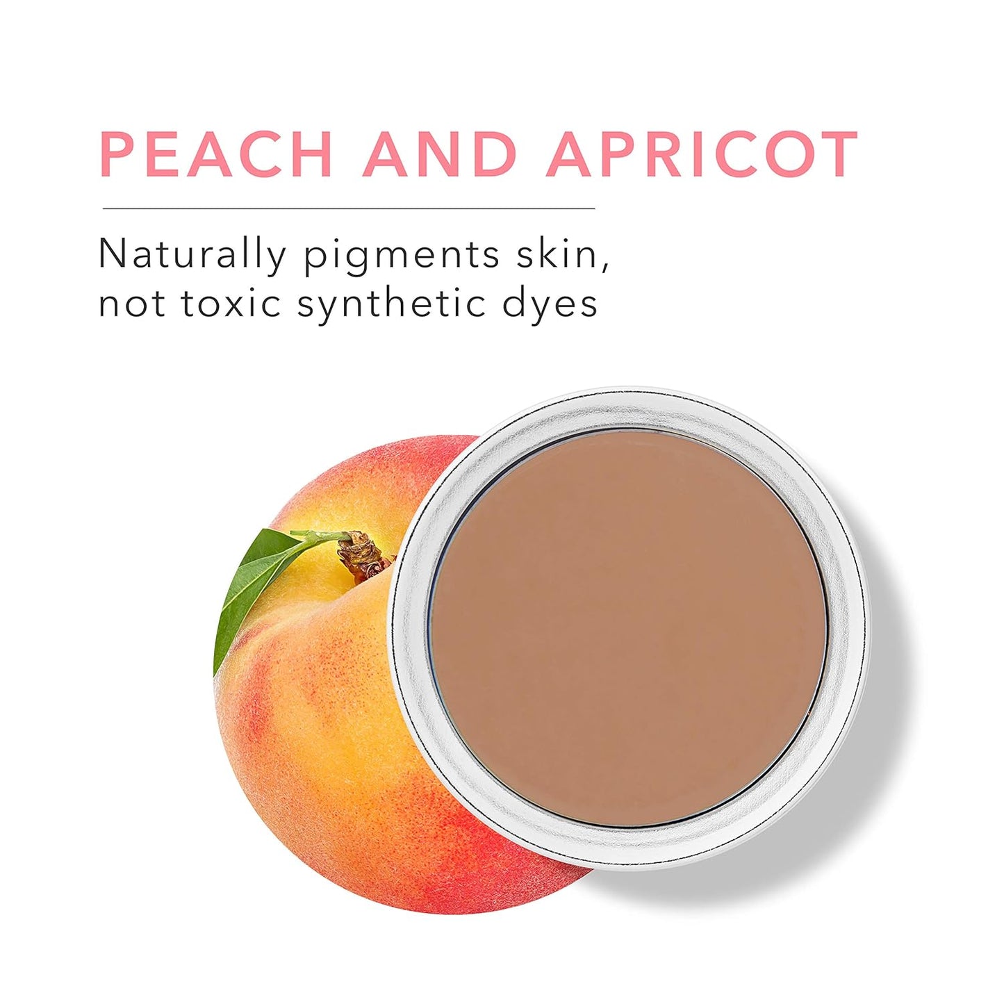Cream Foundation Concealer - Medium to Full Matte Coverage | Vegan Fruit Pigmented Toffee Color - 0.32 oz