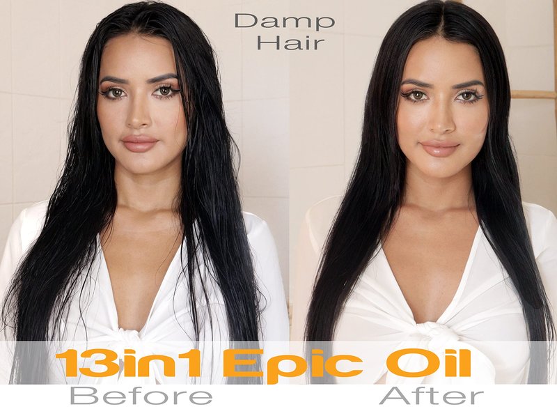 Sustainable Glam 13in1 Epic Hair Oil with Argan Oil & Coconut Oil - For all hair types - Vegan, sulfate free, paraben free