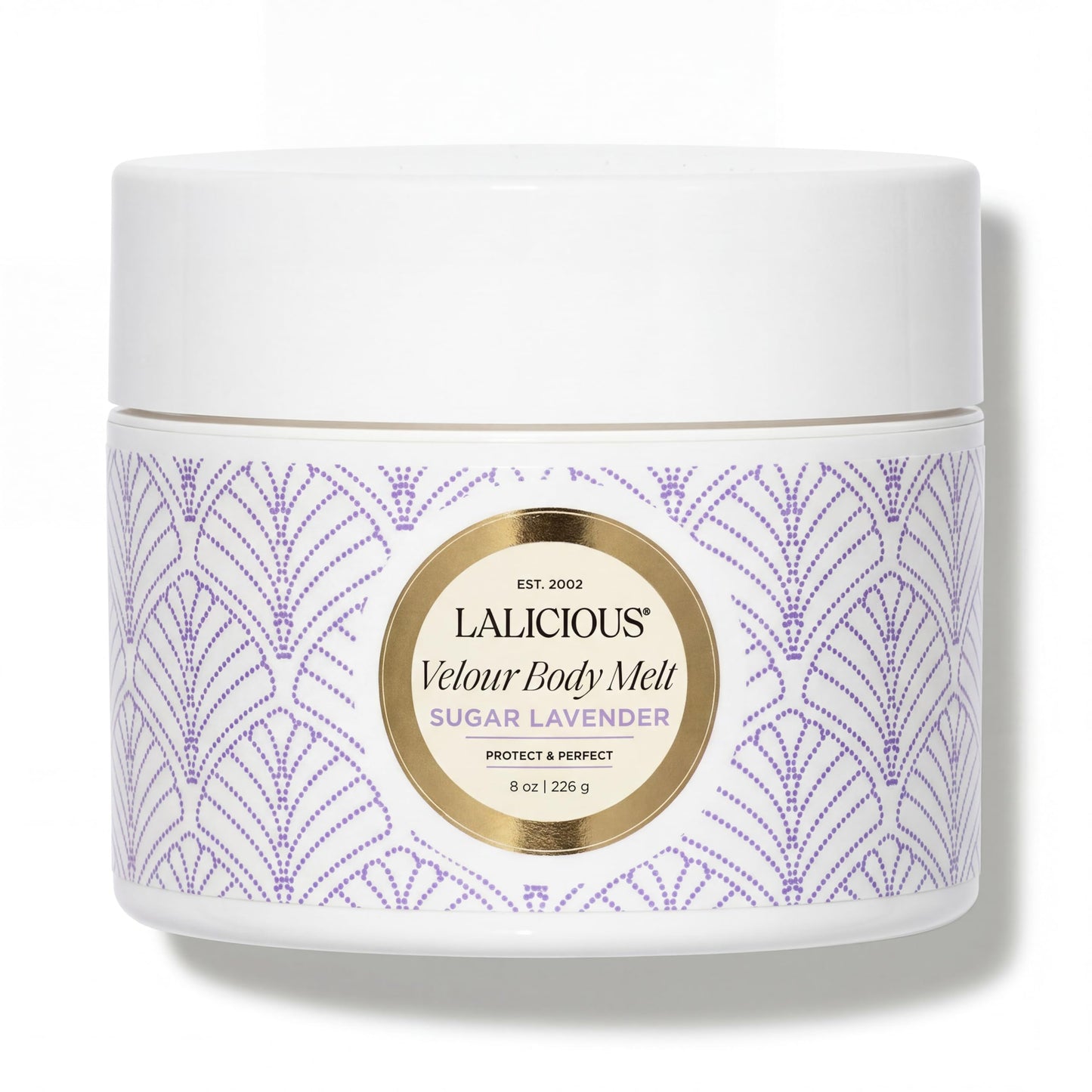 LaLicious Sugar Lavender Velour Body Melt | Multitasking Balm-to-Oil Skin Moisturizer with Macadamia Oil & Coconut Oil | Shave Gel, Hair/Scalp/Hand/Foot Mask | Help Prevent Stretch Marks 8oz