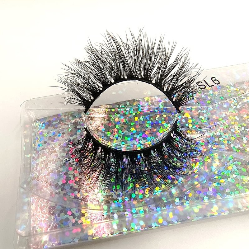 U-Hotmi 3D Faux Mink Lashes Fake Eyelashes Bulk Wholesale Fales Eyelashes 16mm Natural(30 pairs)