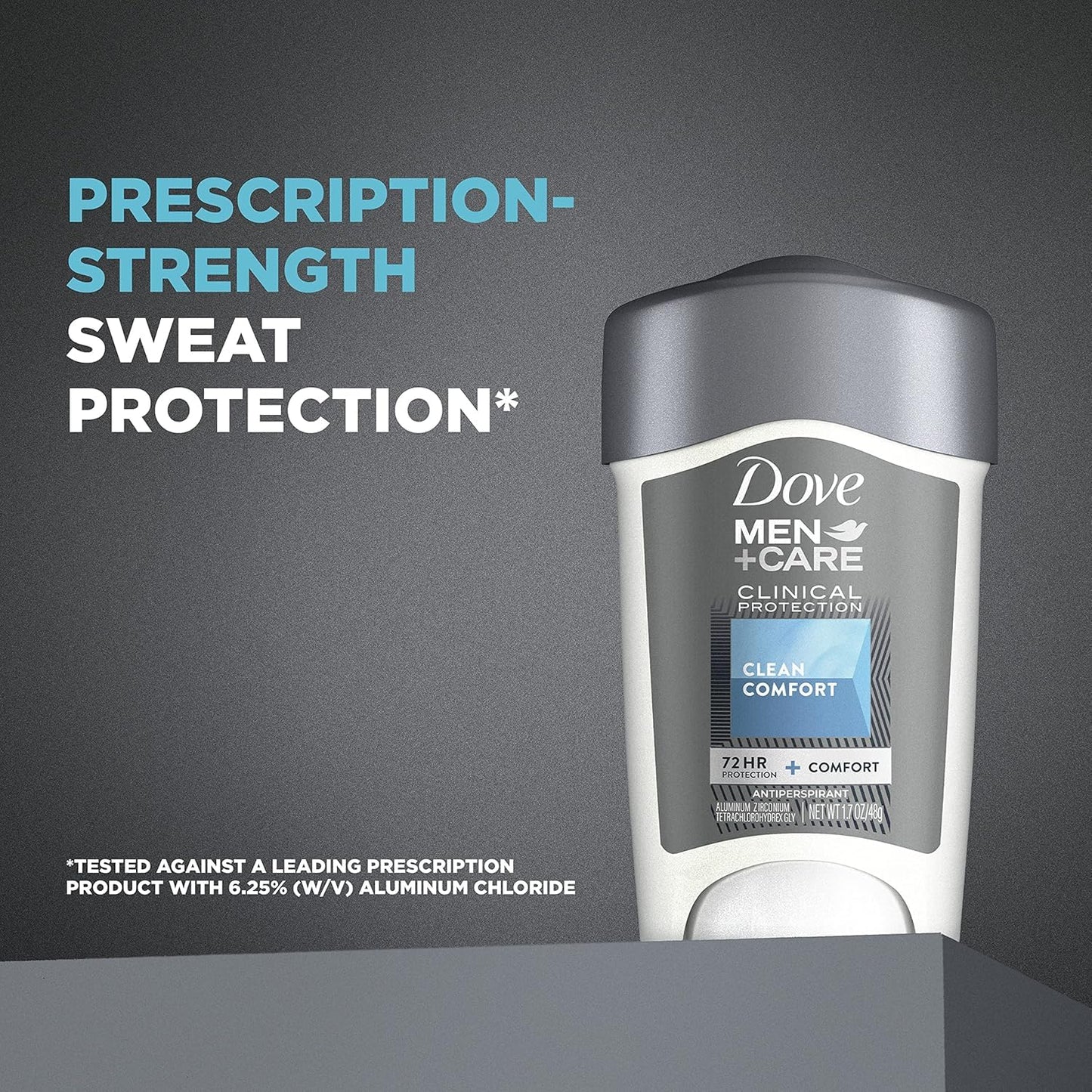 Dove Men + Care Clinical Protection Antiperspirant Deodorant Solid Clean Comfort 1.70 oz (Pack of 5)