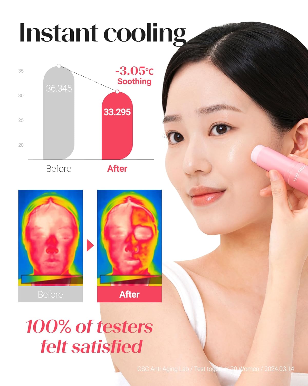Iceland Hydrating Collagen Eye Stick - Anti-Wrinkle Moisturizing Balm for Saggy Skin | 0.38 oz Rose Scent