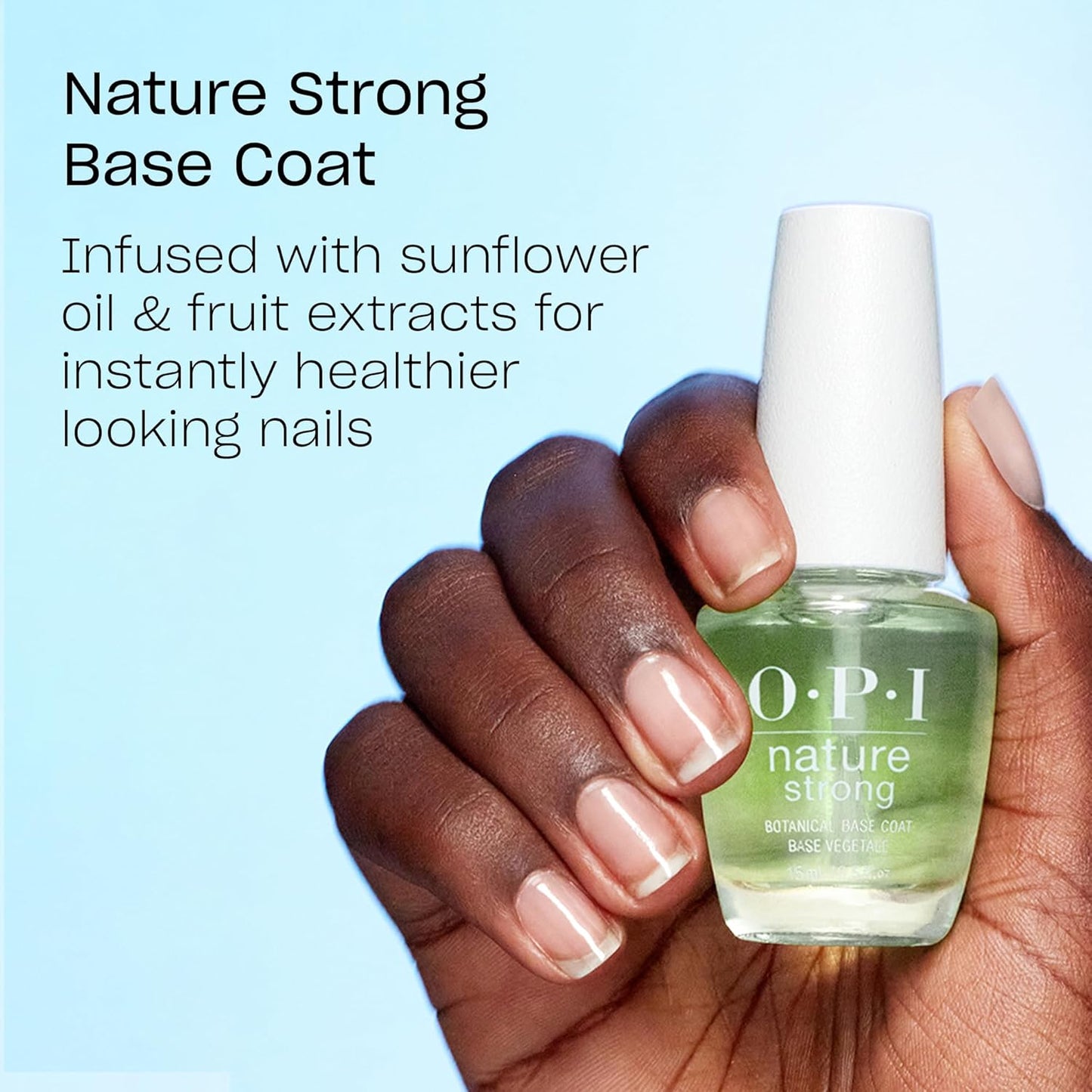 OPI Nature Strong Nail Polish Set - Botanical Base Coat, Top Coat & Color Options | Eco-Friendly, Vegan & Cruelty-Free