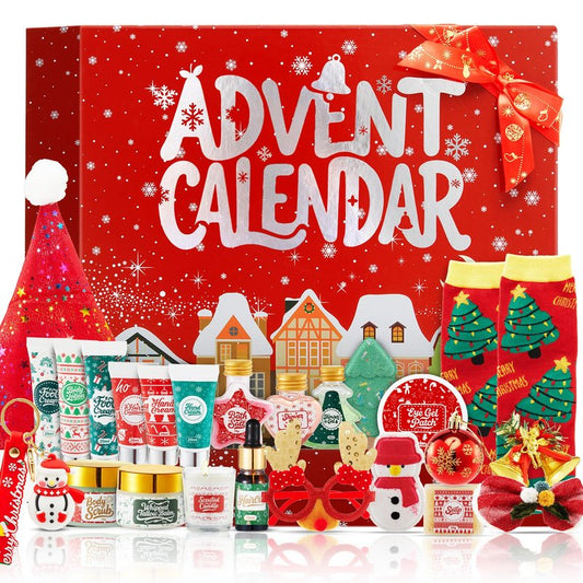 CADDISE Advent Calendar 2025-24 Days of Christmas Countdown Calendar, Skincare Gift Set, Self Care Beauty Gifts, Christmas Spa Gift Box for Teen Girls and Women