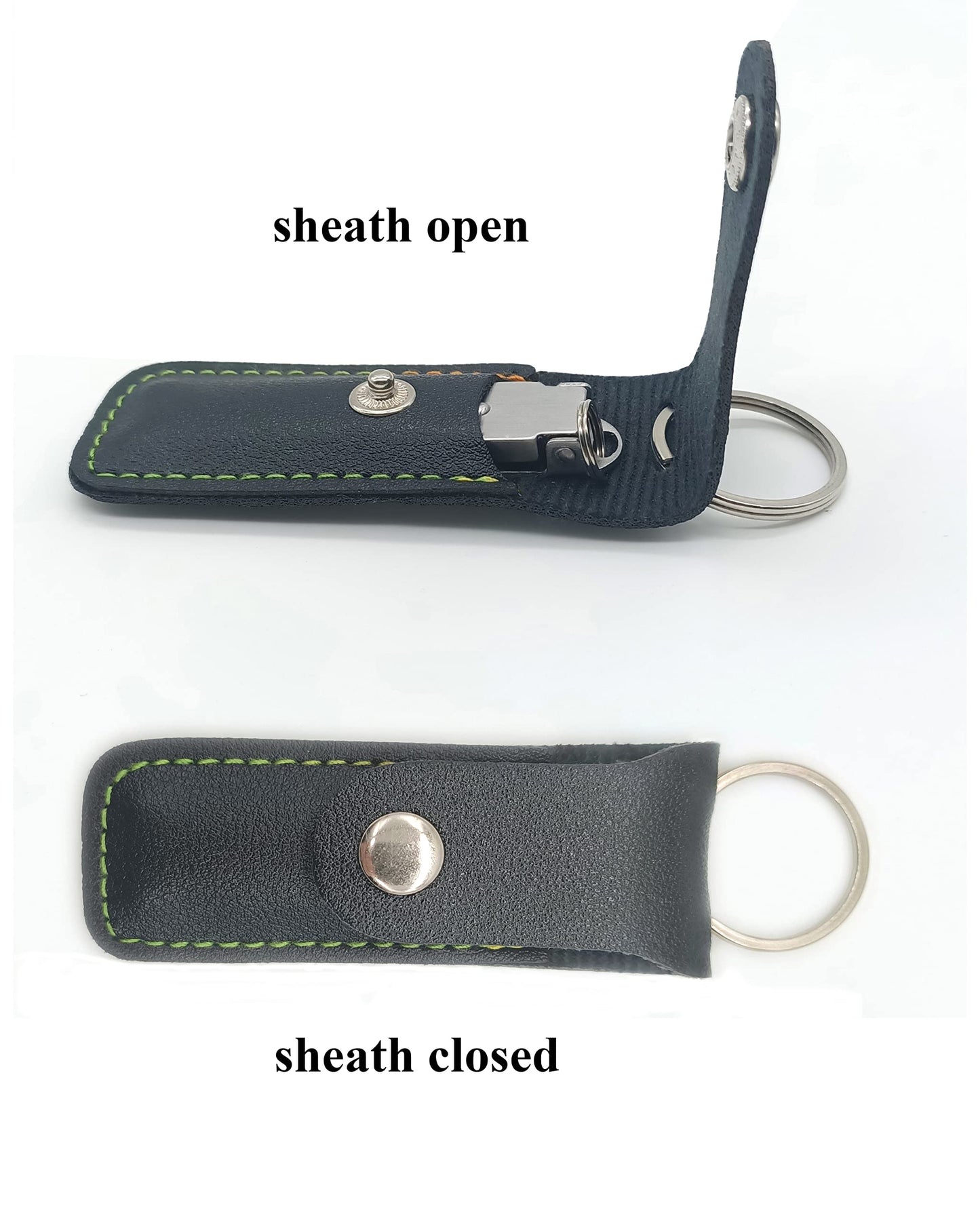 Ginalaia Stainless Steel Portable Nail Cutter，German Keychain Nail Clipper with File for Man and Women, Ultra Thin Flat Fingernail Clipper Perfect Use for Traveling、 Home 、 Office (Small, 1)