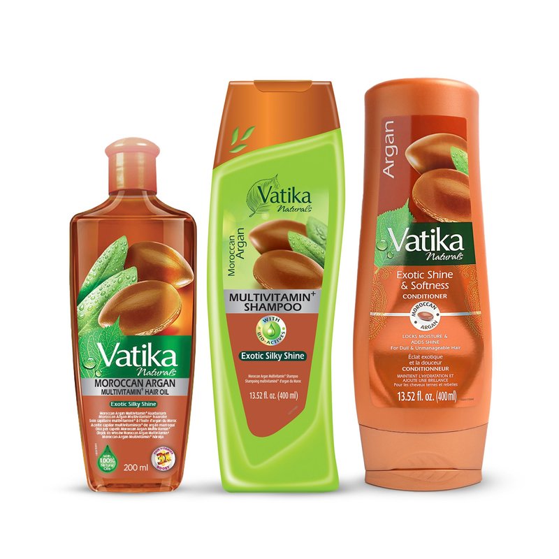 Vatika Naturals Argan Shampoo & Conditioner Combo – Deeply Nourishing Haircare Duo, Repairs Dry & Damaged Hair, Tames Frizz, Restores Shine & Softness, Suitable for All Hair Types