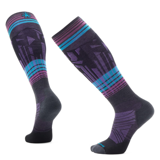 Smartwool Mens Ski Targeted Cushion Summit Shot Over The Calf Socks Charcoal Large