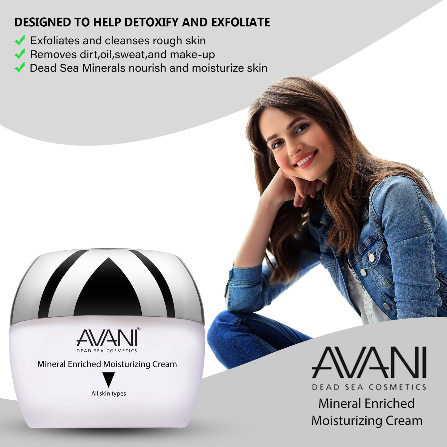 Avani Mineral Enriched Moisturizing Cream - For Normal to Dry Skin, 1.7 fl. oz.