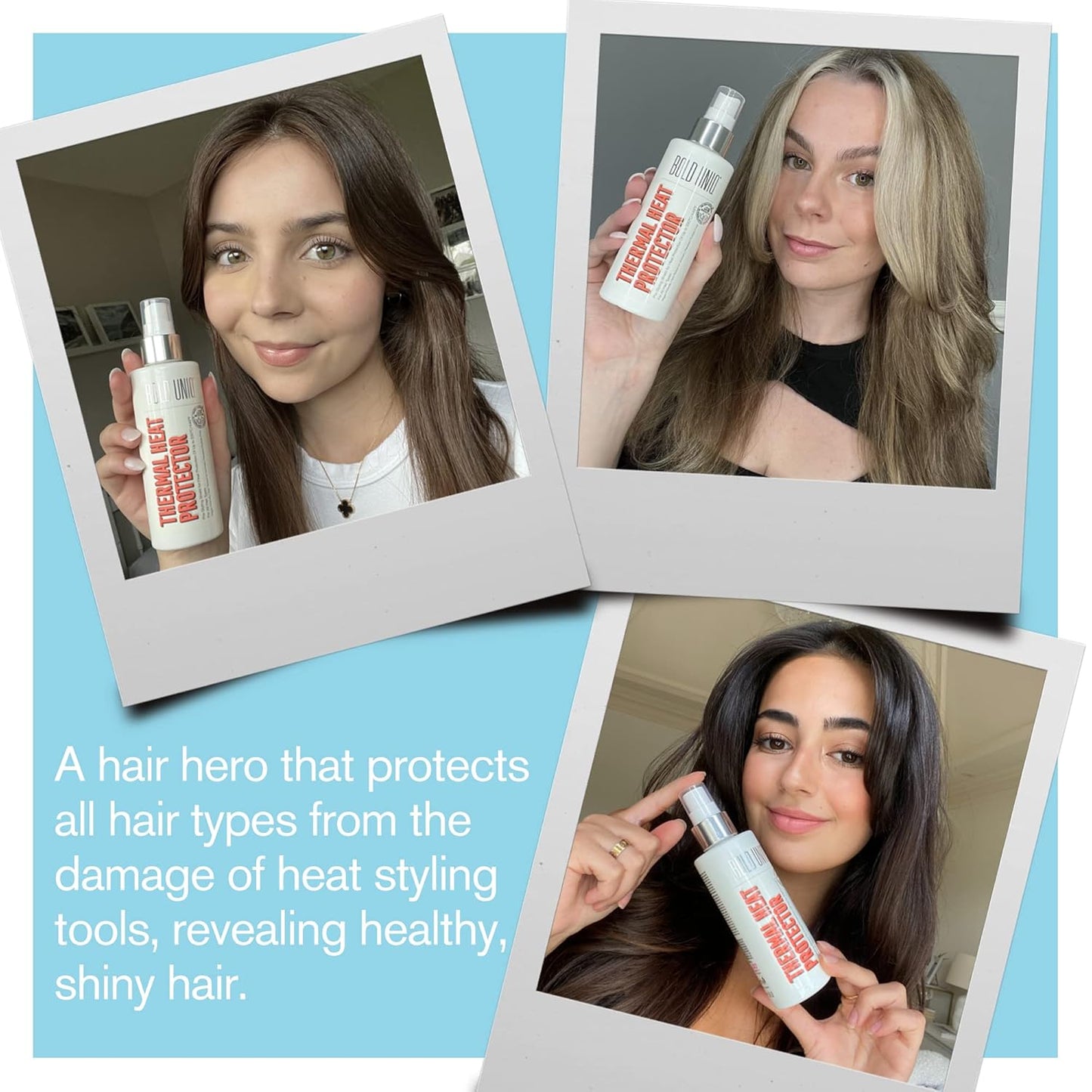 Heat Protectant Spray For Hair - Thermal Shield Up To 450ºF | Lightweight, Sulfate & Paraben Free - 5.9 Fl Oz