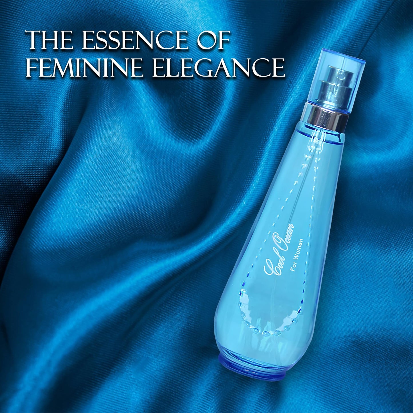 AFLUXE Cool Ocean Women Perfume–Bold & Sophisticated Scent Eau De Parfum With Citrus,Spice,And Woody Notes Long Lasting Natural Spray Fragrance 3.4 Fl Oz