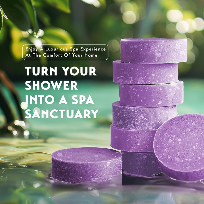 Shower Steamers Aromatherapy - Lavender Shower Bombs for Spa Relaxation | 18 Count Gift Set