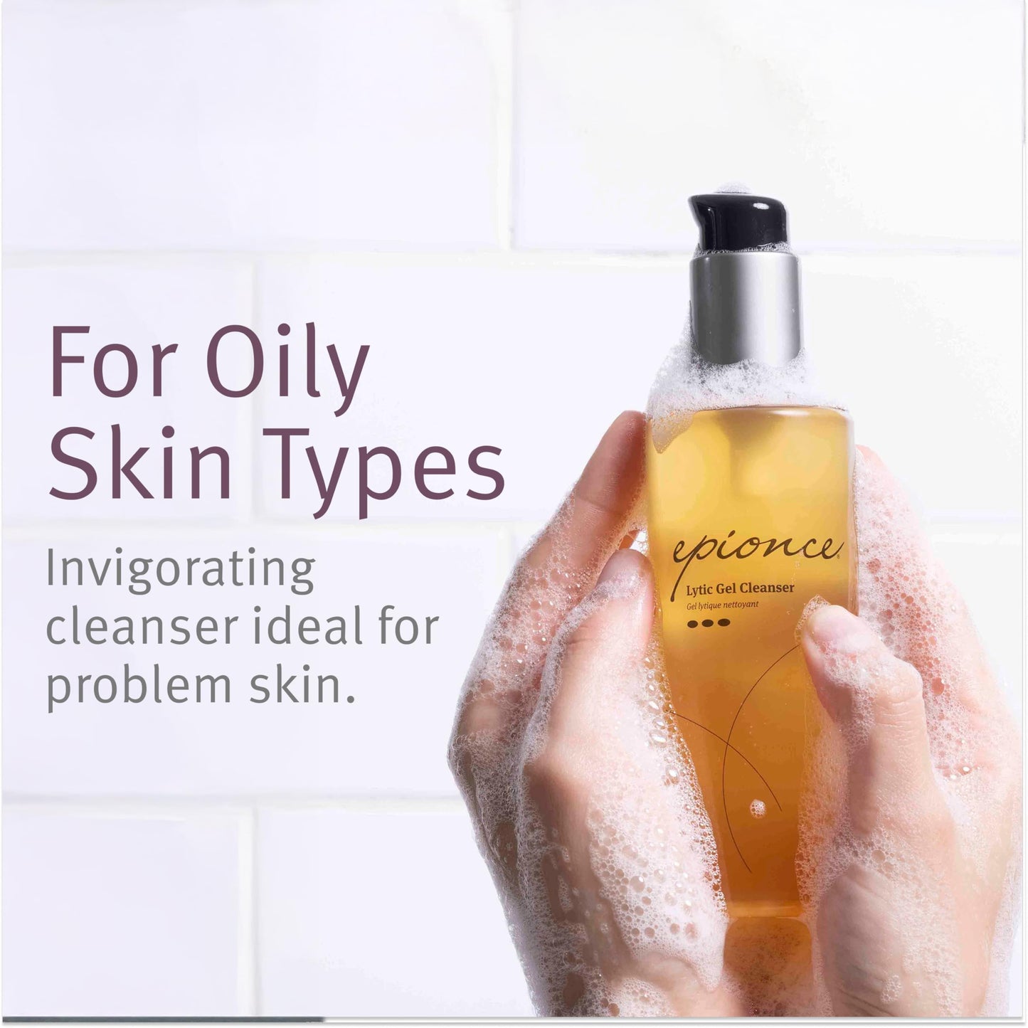 Epionce Lytic Gel Cleanser Gentle Foaming Face Wash Blemish Makeup Remover