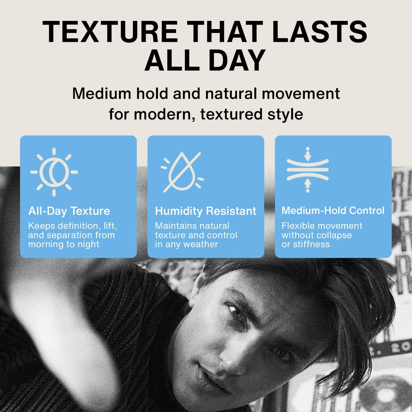 Kings Domain Melbourne Shaping Fibre | Hair Paste for Men | Medium Hold Styling Paste | Adds Natural Movement & Texture