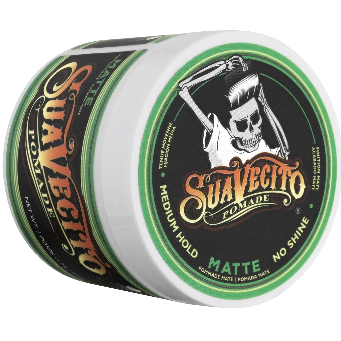Suavecito Pomade - Matte Hair Paste for Men | Medium Hold, 4 oz - Natural Texture Styling