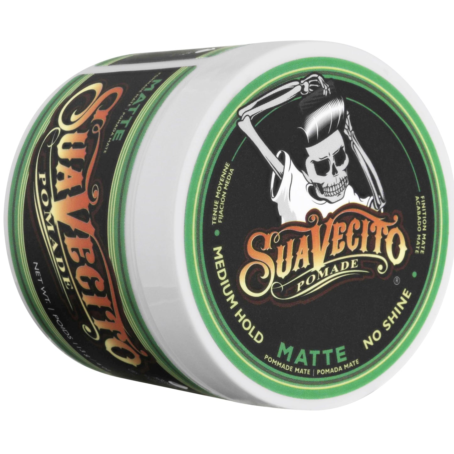 Suavecito Pomade Matte (Shine-Free) Formula 4 oz, 3 Pack - Medium Hold Hair Pomade For Men - Low Shine Matte Hair Paste For Natural Texture Hairstyles