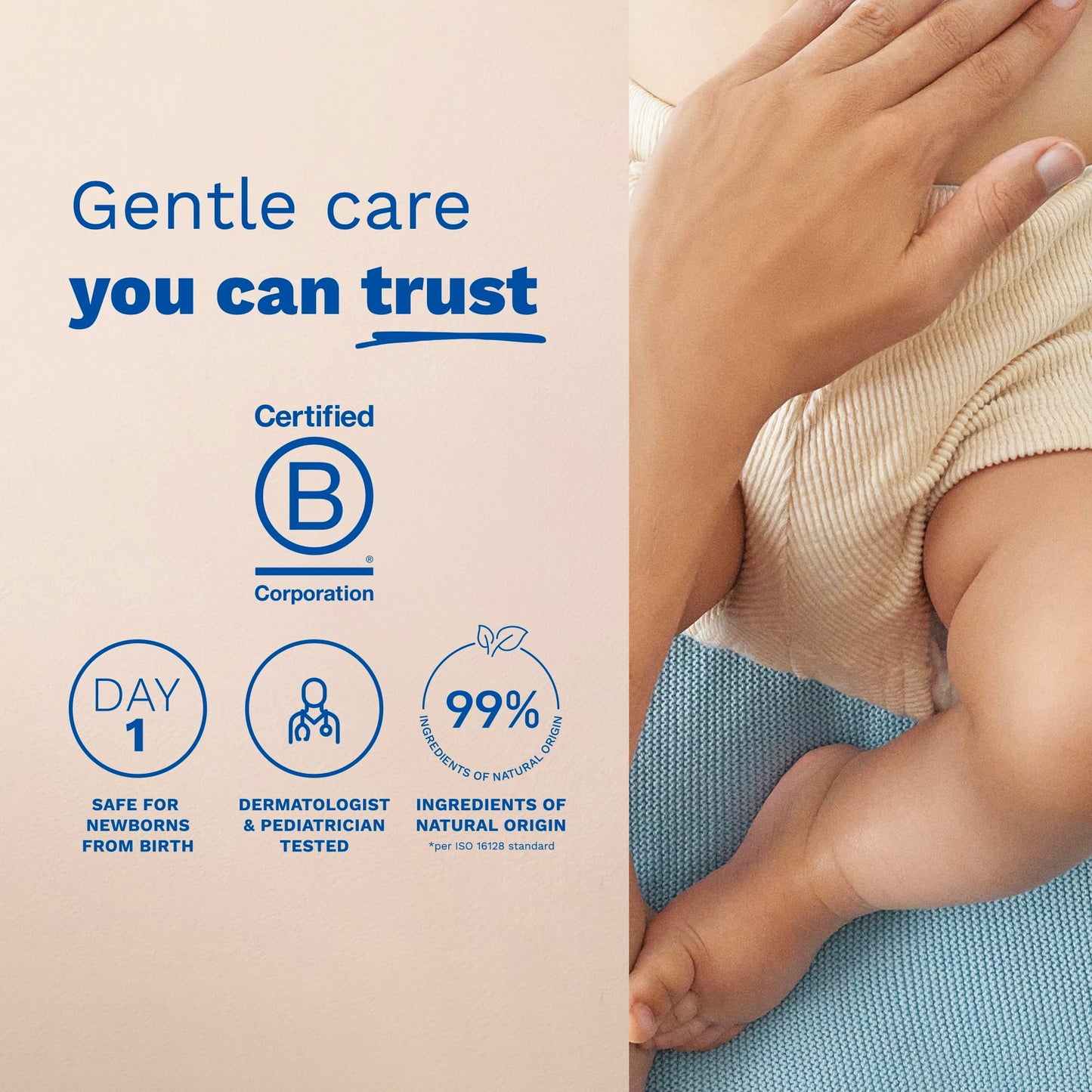 Mustela Liniment - No-Rinse Baby Cleanser for Diaper Change - with Extra Virgin Olive Oil - Fragrance-Free - 13.52 fl. Oz