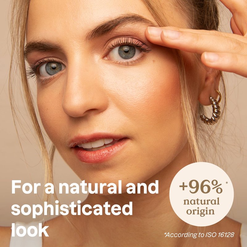 ATTITUDE Oceanly Brown Makeup Set, EWG Verified Eyeshadow and Lash Serum Infused Mascara, Vegan Beauty, Set of 3 Products