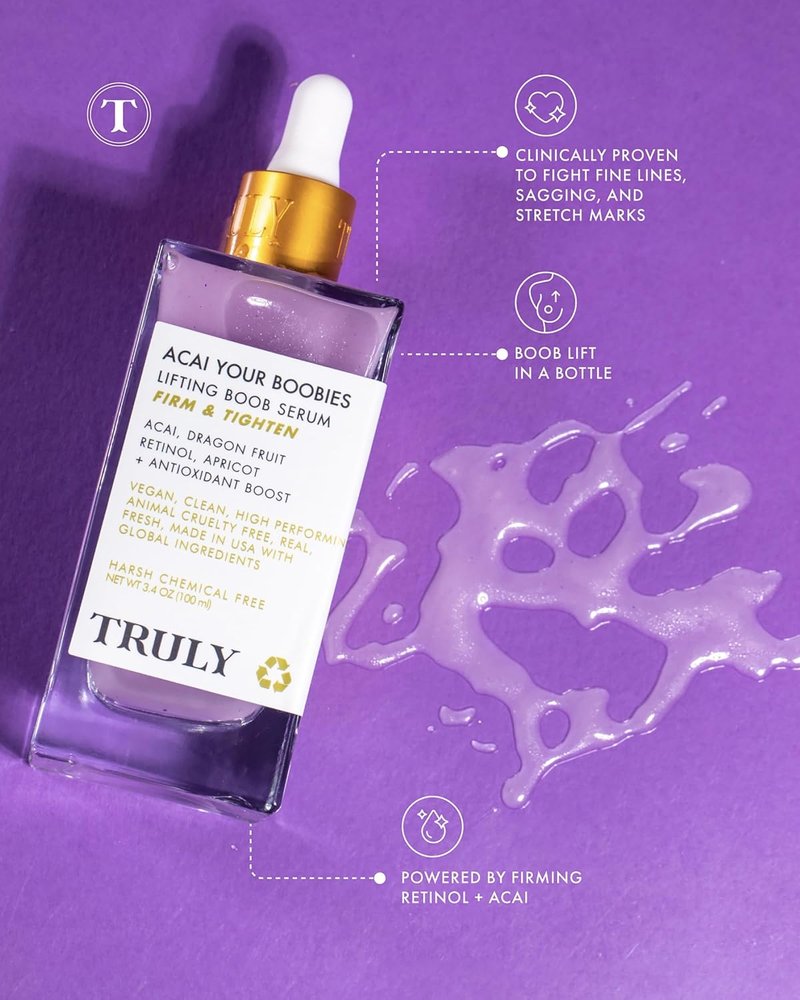 Acai Breast Firming Treatment - Smooth Textured Skin with Retinol & Antioxidants | 4 oz