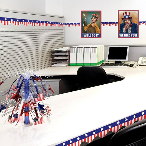 Beistle Patriotic Border Trim