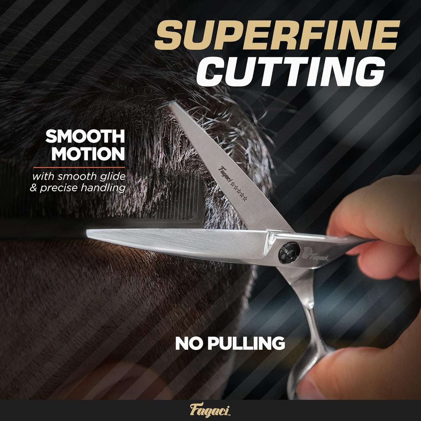 Professional Hair Cutting Scissors - 6” Sharp Blades for Precision | Barber Shears Set for Men & Women