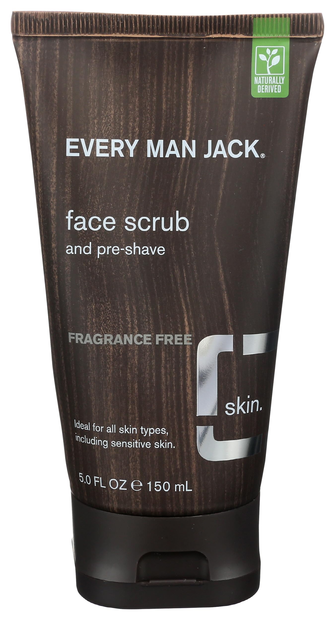 Every Man Jack, Face Scrub Pre Shave Fragrance Free, 5 Fl Oz