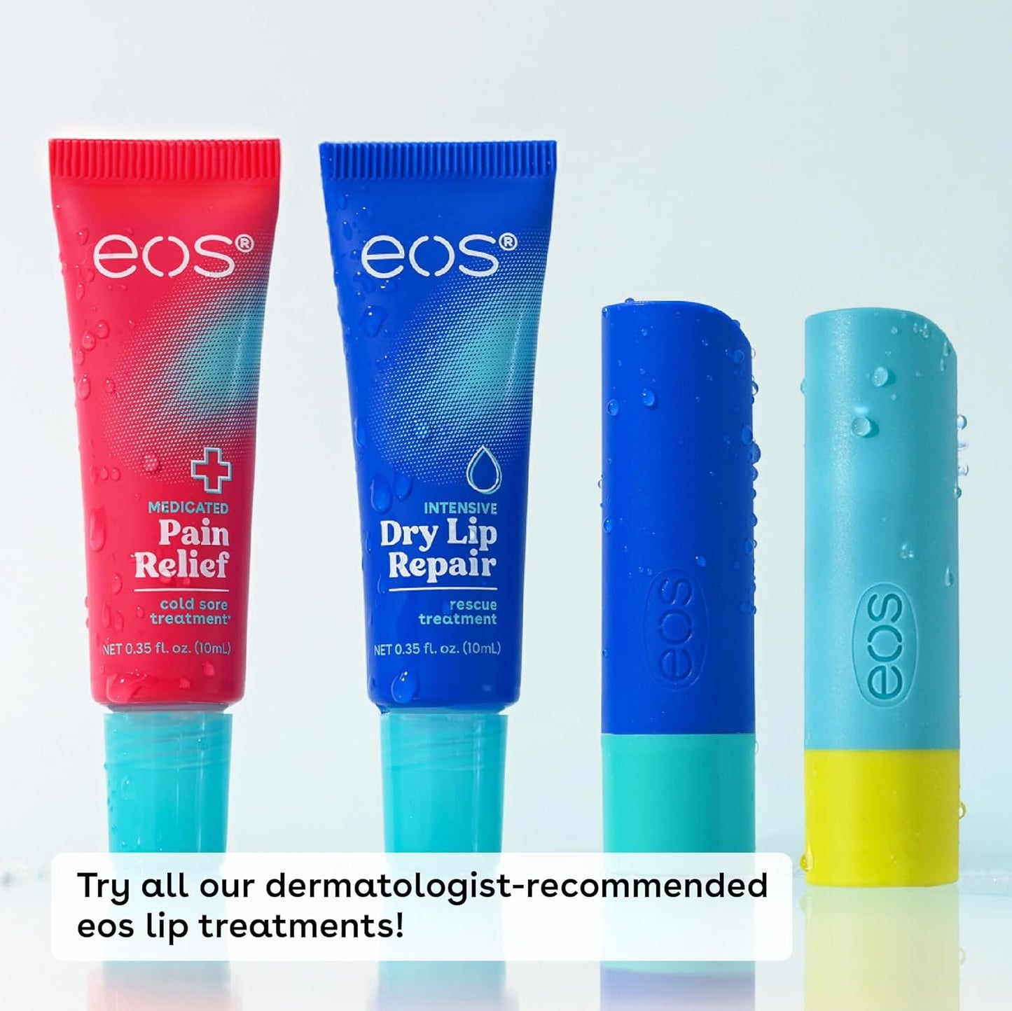 EOS Lip Repair - Extra Dry Lip Treatment with 24HR Moisture | Natural Strawberry Extract, 0.35 fl oz