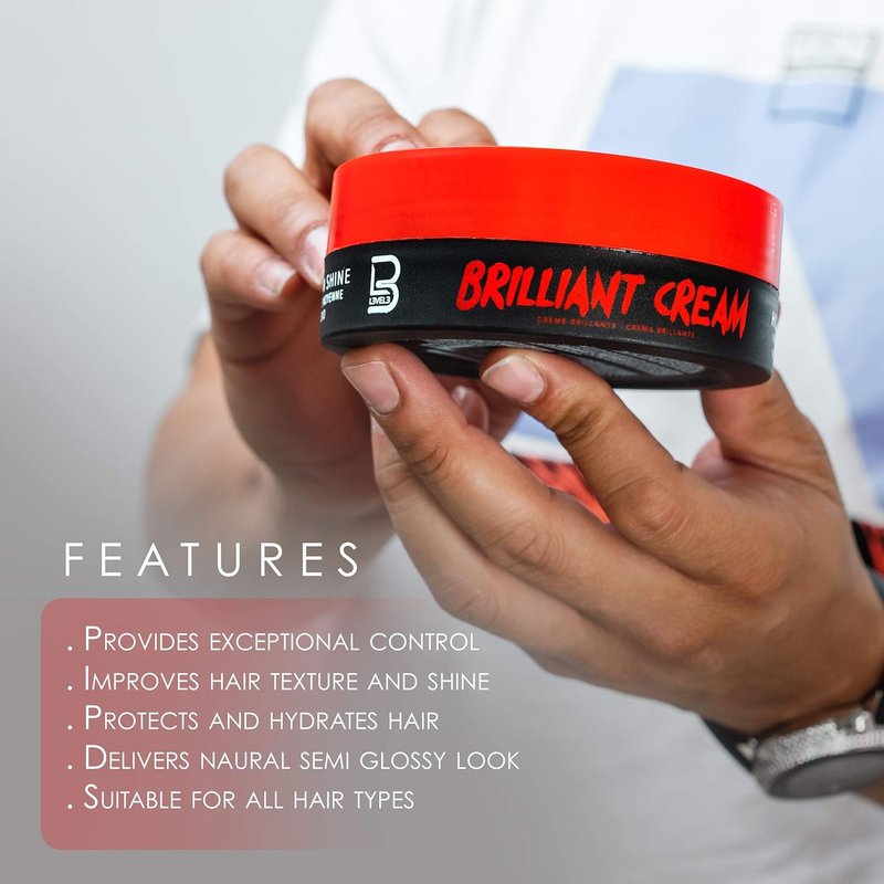 Brilliant Hair Cream - Level 3 Texture & Shine Enhancer | Hydrating Formula for Natural Styles
