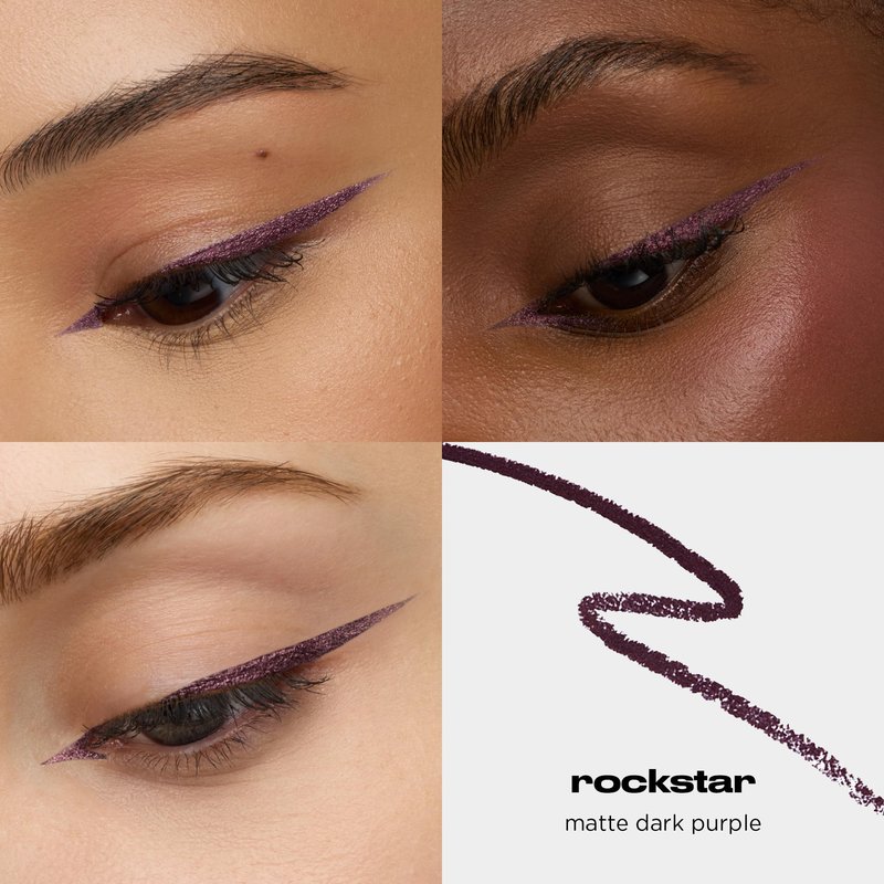 URBAN DECAY 24/7 Glide-On Waterproof Eyeliner Pencil - Smudge-Proof, Long-Lasting, Transfer-Proof, Up to 16HR Wear, Smooth No-Tug Formula, Rockstar (Matte Dark Purple) - 0.04 oz