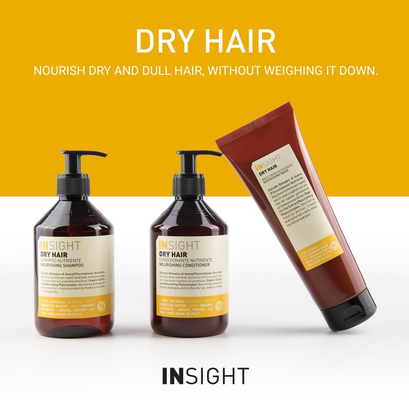 INSIGHT Clean Beauty Dry Hair Nourishing Conditioner With Organic Oat Extract, Vegan, 13.5 fl oz