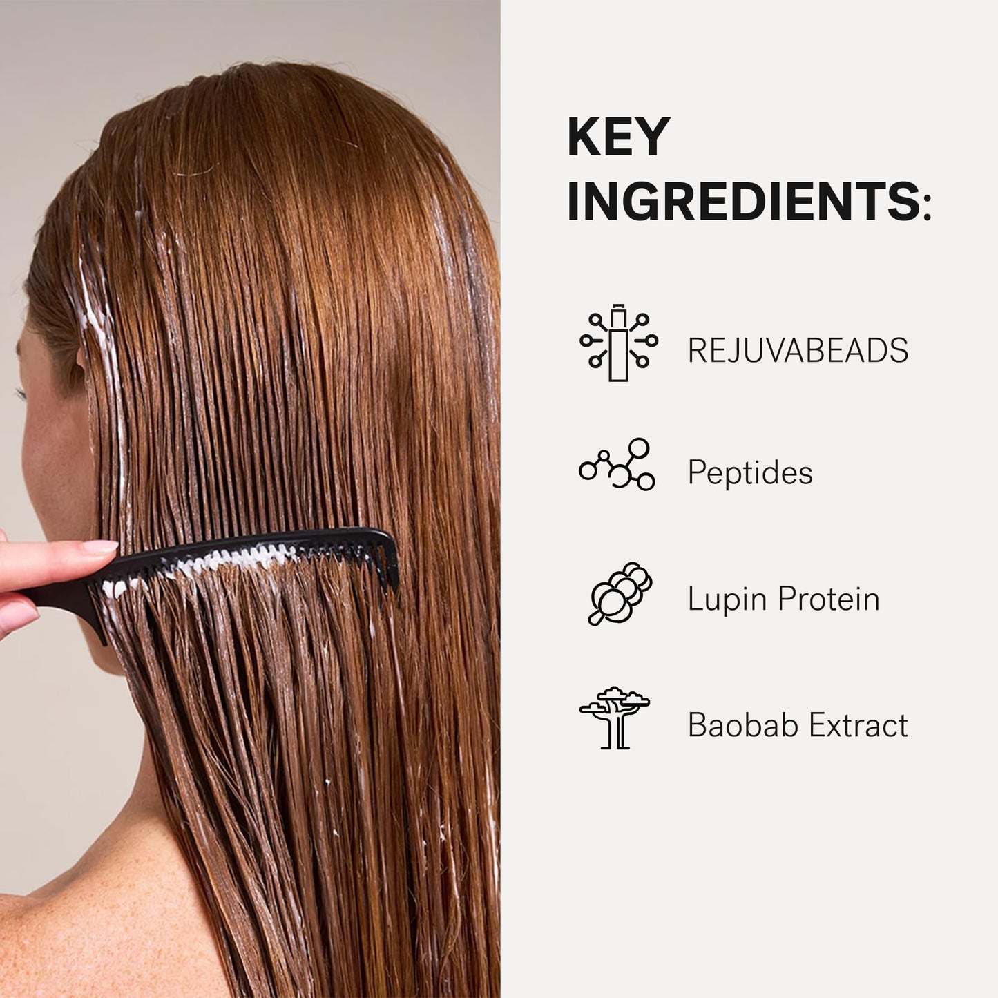 MONAT BOND IQ™ Peptide Therapy Leave-In Crème – Strengthening & Repairing Hair Treatment with Bond-Building Technology – Nourishes & Detangles for Healthier & Stronger Hair – 134 ml / 4.5 fl oz