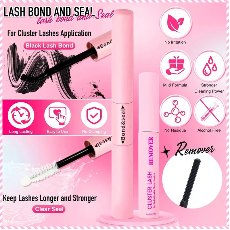 Lash Extension Kit - 800 Pcs 30D-100D Fluffy Volume Individual DIY Eyelashes | Wispy 9-16mm with Glue & Tweezers