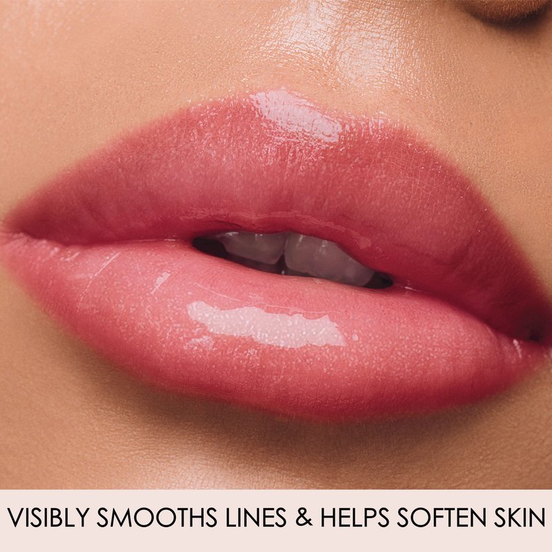 LONDONTOWN Pixie, Milky Pink, Plush Shine Lip Gloss Tube, Deep Hydrating High Shine Sheer Tint Non-Sticky Conditioning Balm