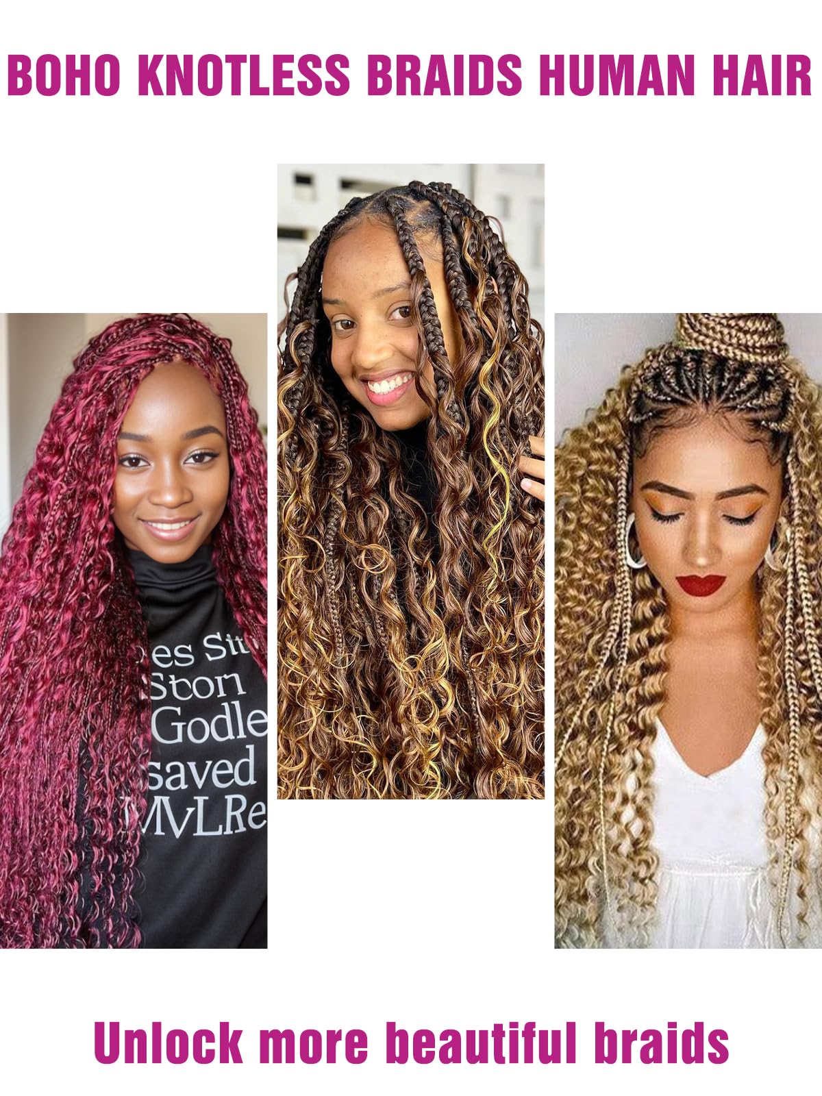 99J Burgundy Human Braiding Hair Deep Wave Bulk, No Weft Curly Braiding Hair Extensions for Boho Braids Wet and Wavy Braiding Human Hair Bundles(14inch,99j,100g)