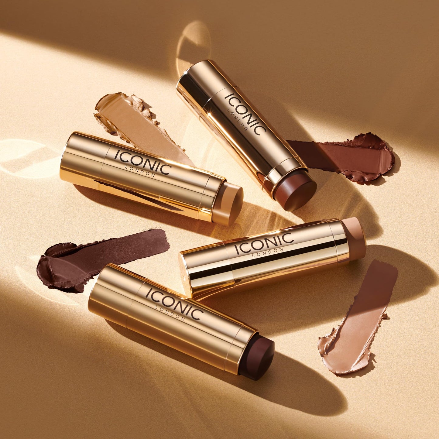ICONIC LONDON Shape and Shade Sculpting Stick | Mega-Blurring Creamy Sculpting Stick, Seamless Apllication for Silky Finish, Cruelty Free, Vegan Makeup, 0.21 oz. (Curve- Light/Med)