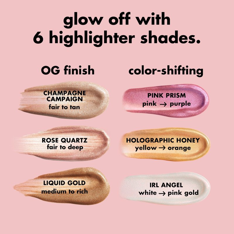 e.l.f. Halo Glow Highlight Beauty Wand, Liquid Highlighter Wand For Luminous, Glowing Skin, Buildable Formula, Vegan & Cruelty-free, IRL Angel