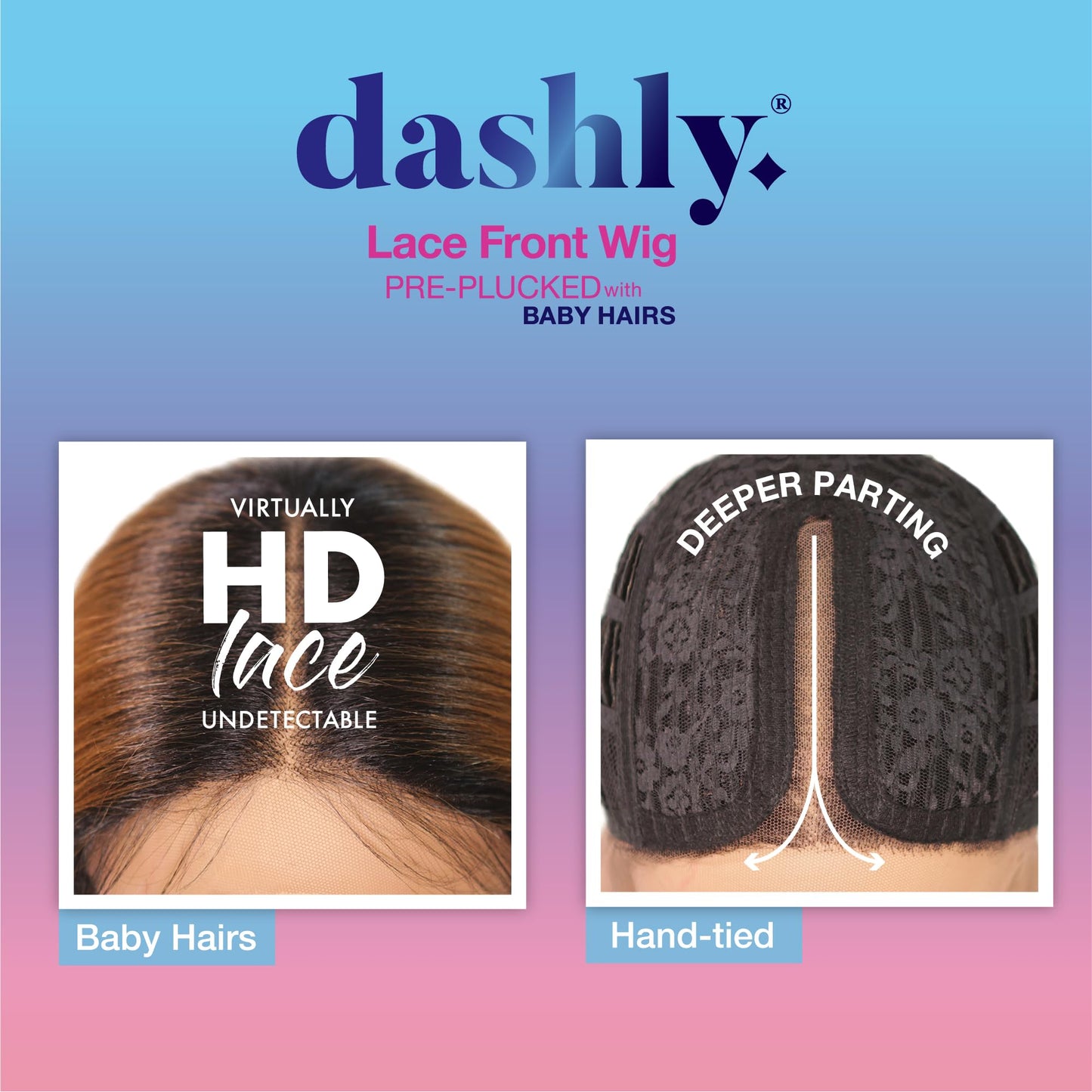 Sensationnel Dashly Lace Front Wig - Unit 53 Hand Tied Laceparting Ear to Ear Synthetic (BALAYAGEDARKCHERRY)